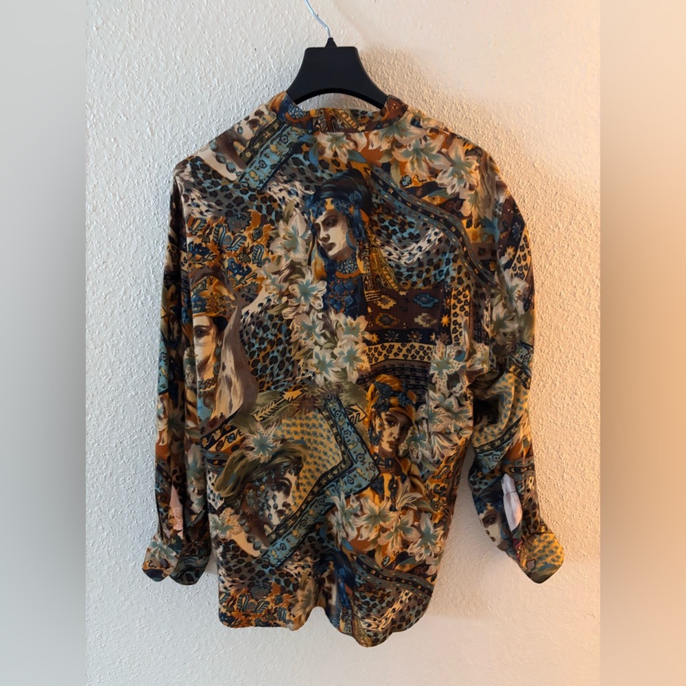 Vintage Kenzo City 90th Oversized Shirt Blouse M - Picture 2 of 9